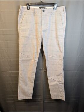 Hollister Women's Light Beige Plaid Trousers